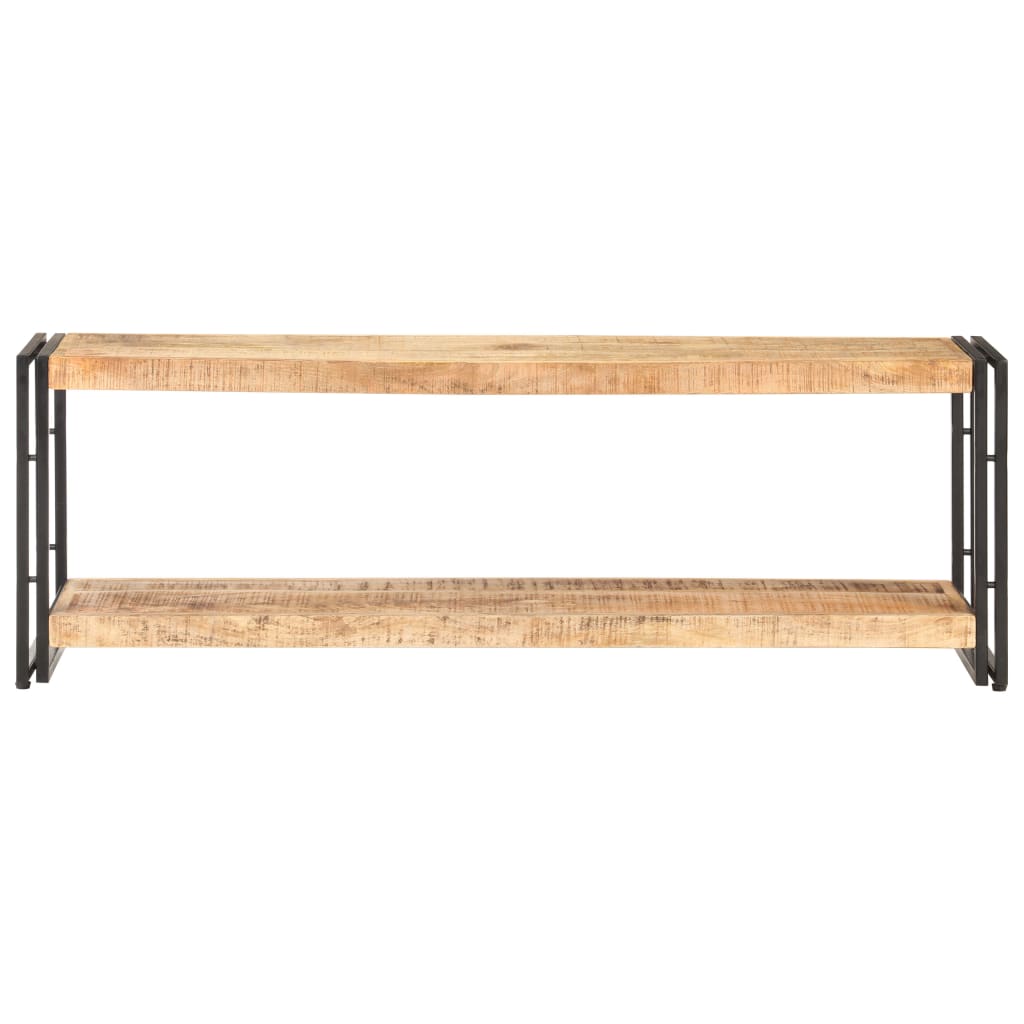 Meuble TV 120x30x40 cm Bois de manguier brut