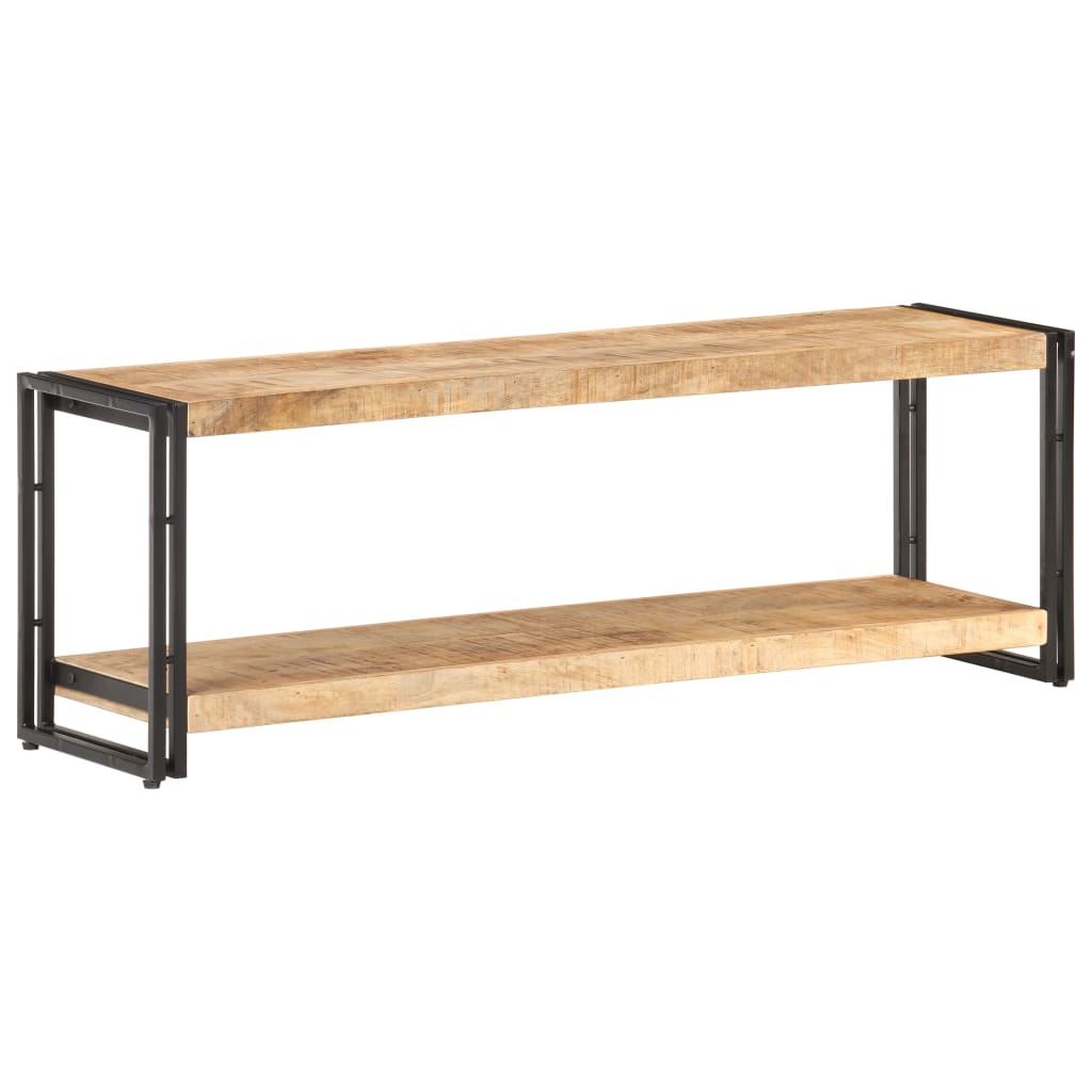 Meuble TV 120x30x40 cm Bois de manguier brut