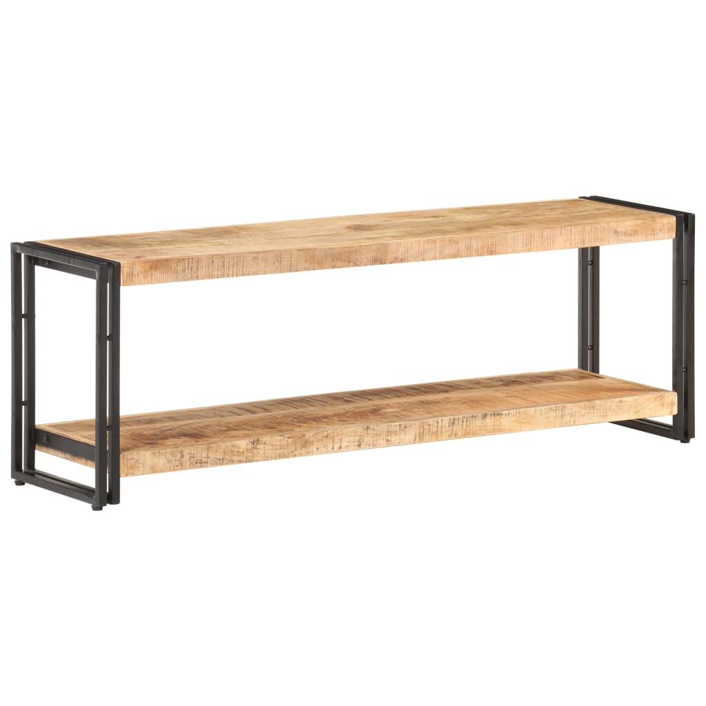 Meuble TV 120x30x40 cm Bois de manguier brut