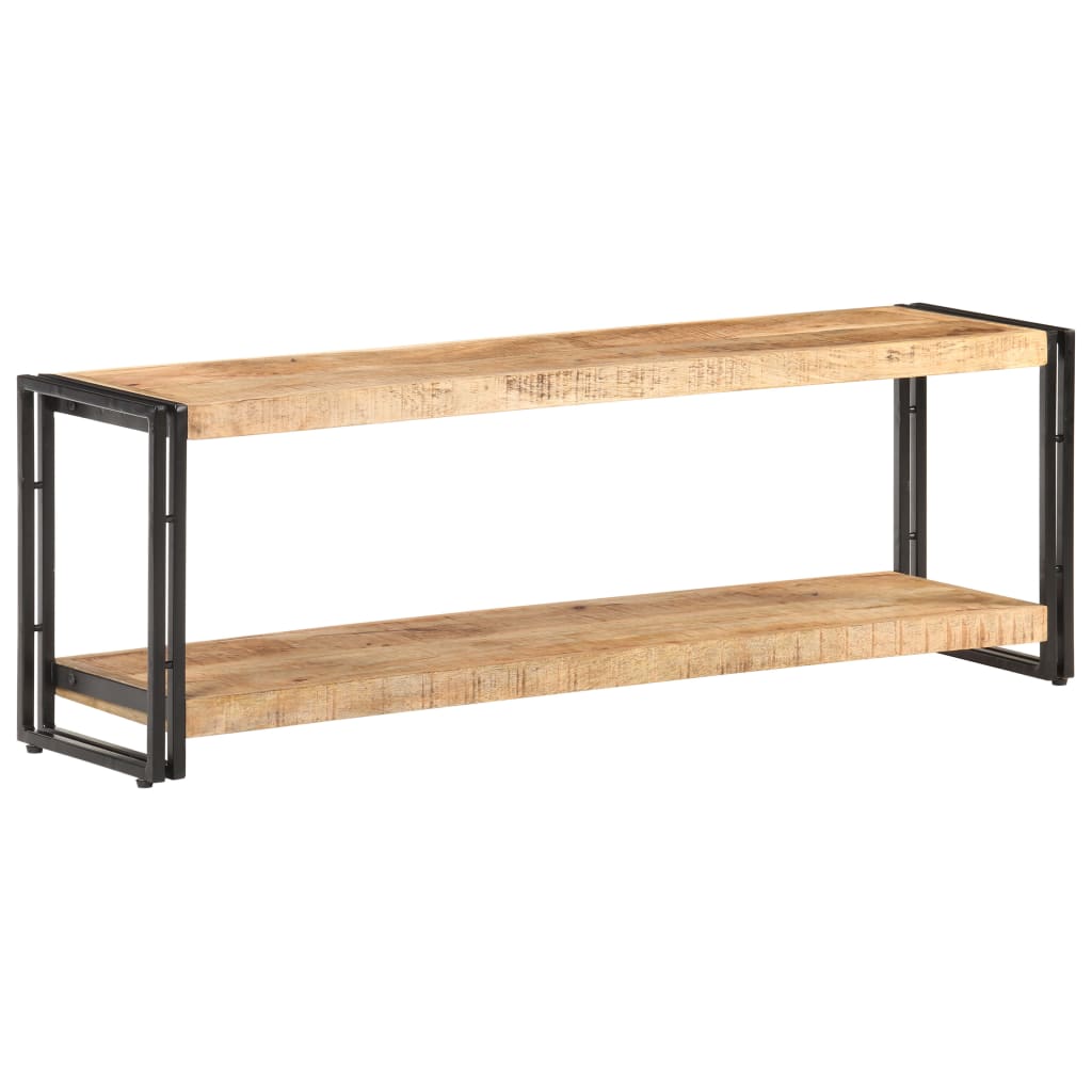 Meuble TV 120x30x40 cm Bois de manguier brut