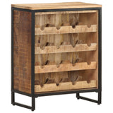 Armoire à vin 62x33x78,5 cm Bois de manguier brut