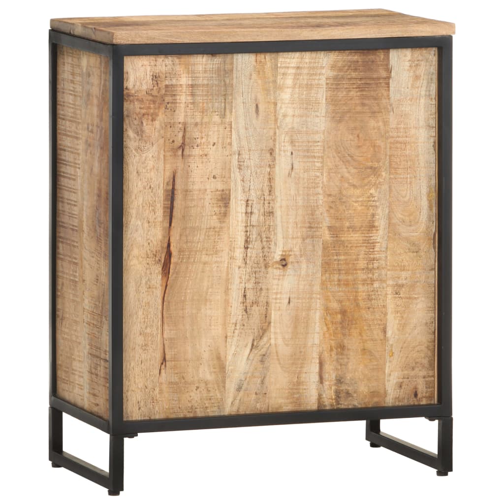 Armoire à vin 62x33x78,5 cm Bois de manguier brut