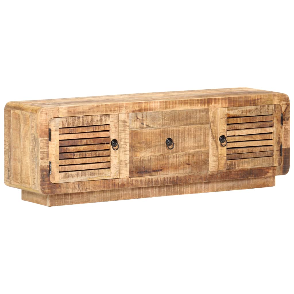 Meuble TV 120x30x40 cm Bois de manguier brut