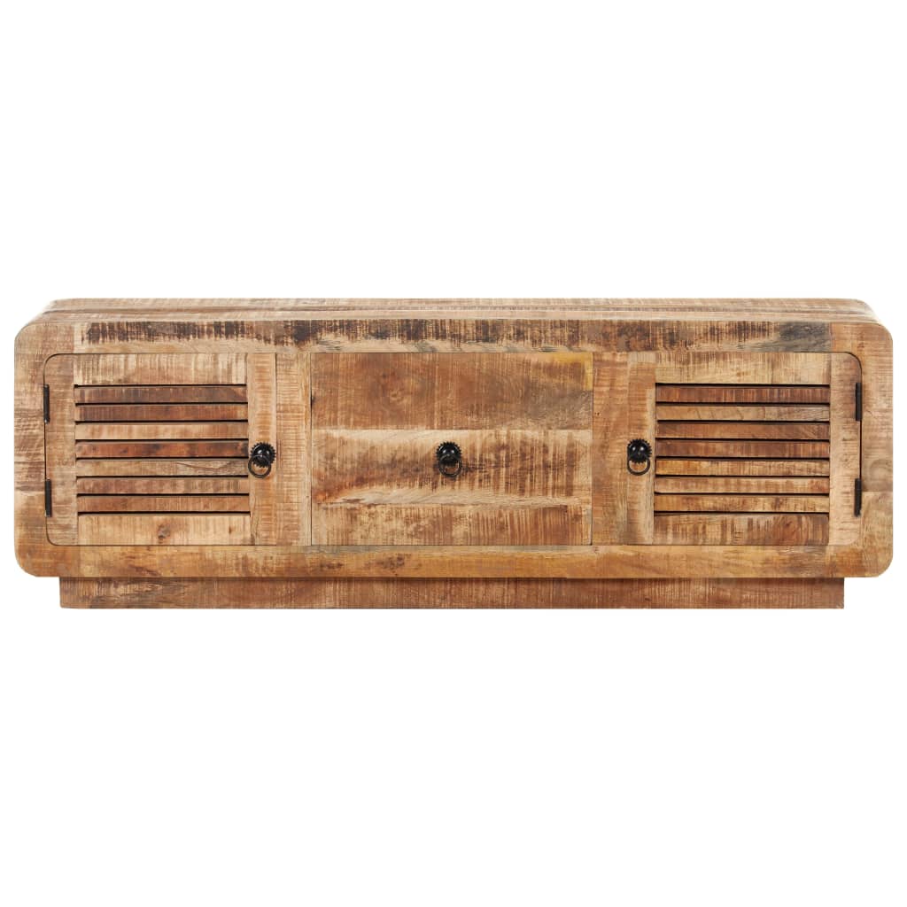 Meuble TV 120x30x40 cm Bois de manguier brut