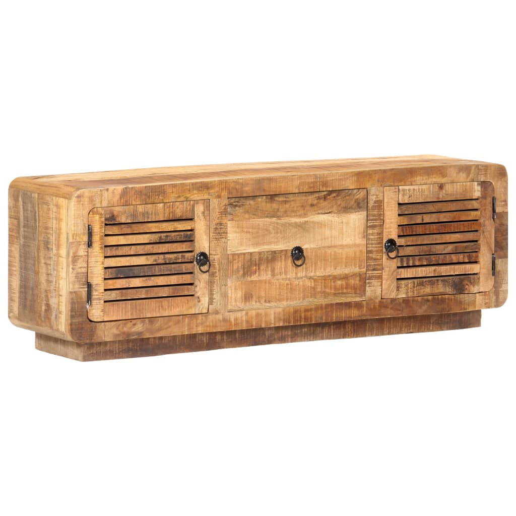 Meuble TV 120x30x40 cm Bois de manguier brut