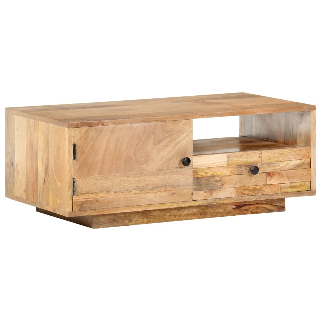 Table basse 90x50x35 cm Bois solide de manguier