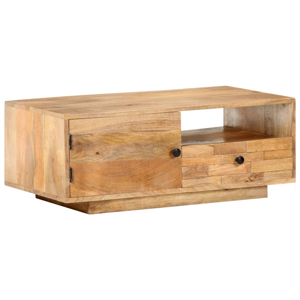 Table basse 90x50x35 cm Bois solide de manguier