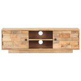 Meuble TV 116x30x35 cm Bois de manguier solide