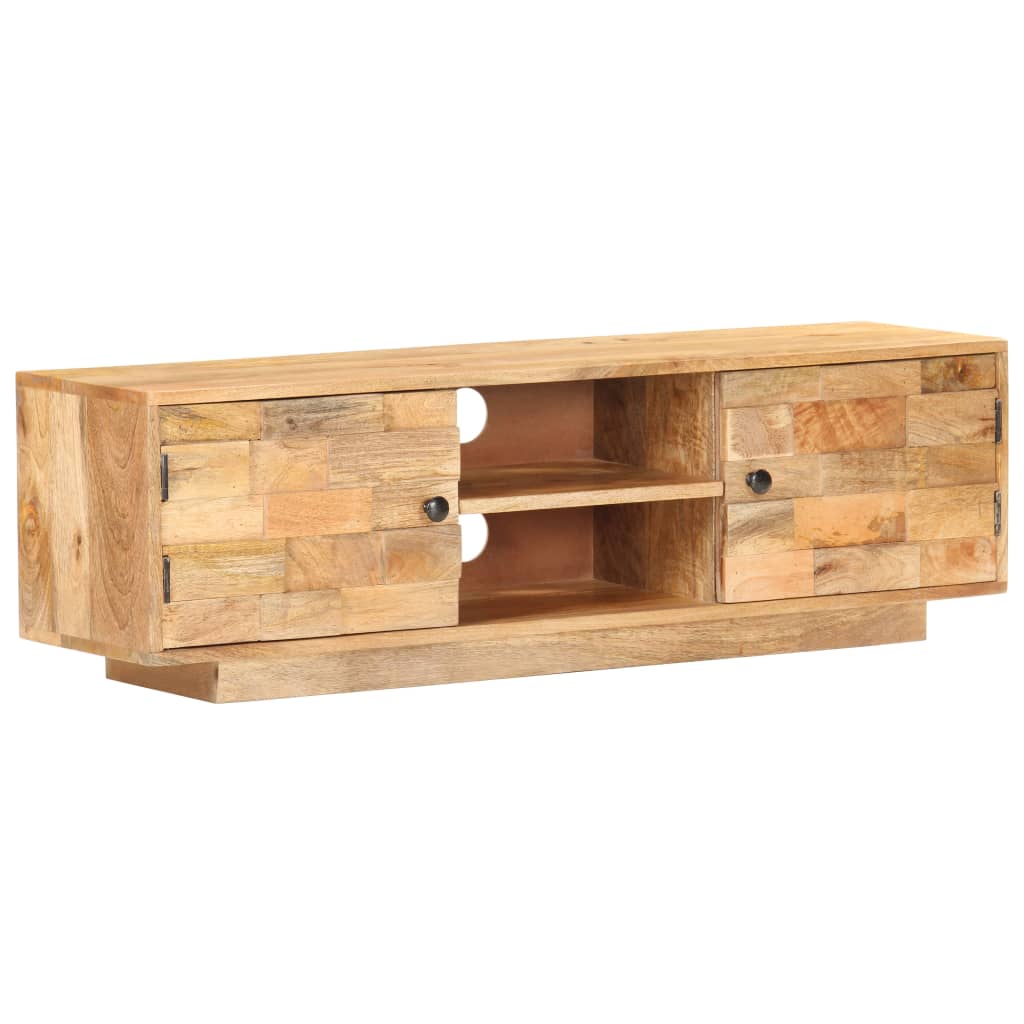 Meuble TV 116x30x35 cm Bois de manguier solide