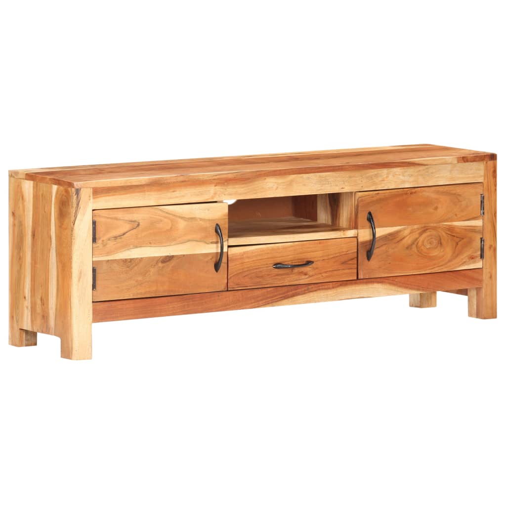 Meuble TV 116x30x40 cm Bois d'acacia massif