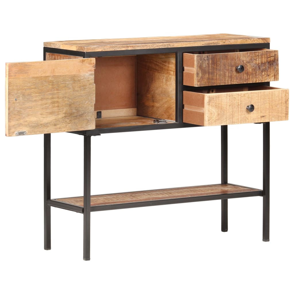 Buffet 85x30x80 cm Bois de manguier brut