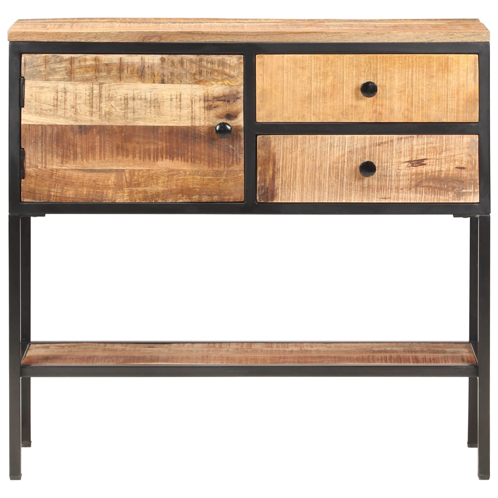 Buffet 85x30x80 cm Bois de manguier brut