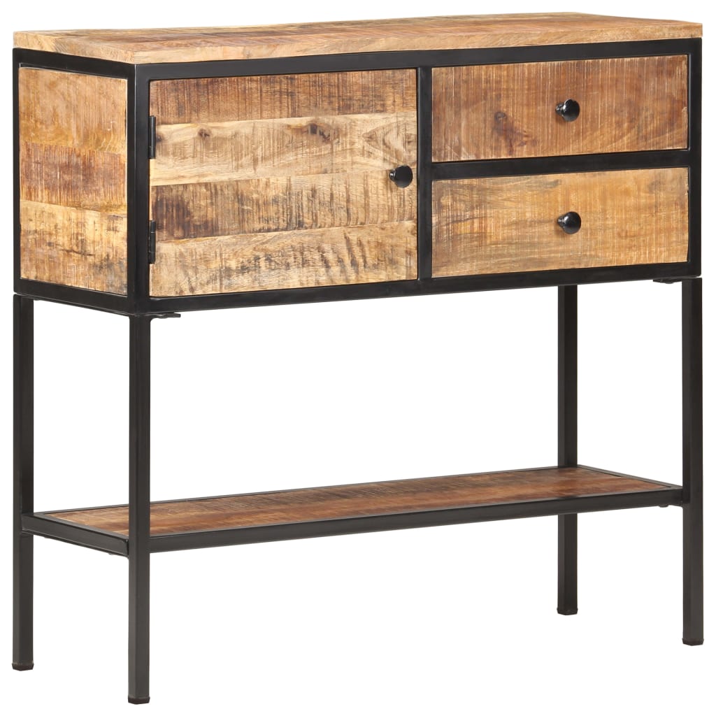 Buffet 85x30x80 cm Bois de manguier brut