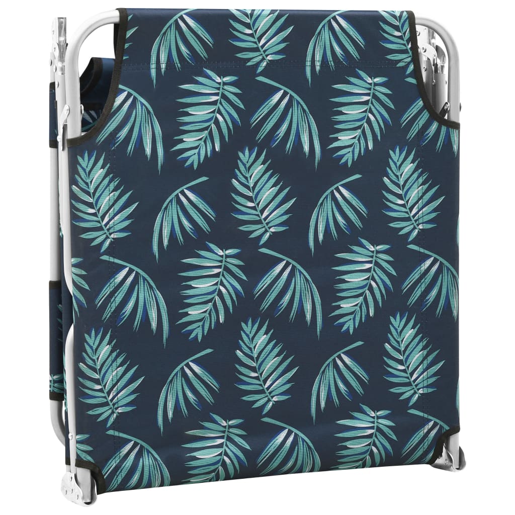 Folding lounge chair head cushion Steel Leaf pattern