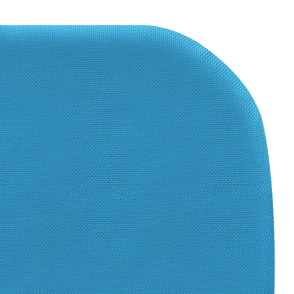 Chaises longues pliables lot de 2 Acier et tissu Bleu