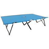 Chaise longue pliable 2 places bleu acier