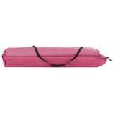 Chaise longue pliable 2 places rose acier