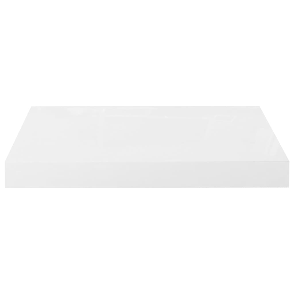 Étagère murale flottante 4 pcs Blanc brillant 40x23x3,8 cm MDF