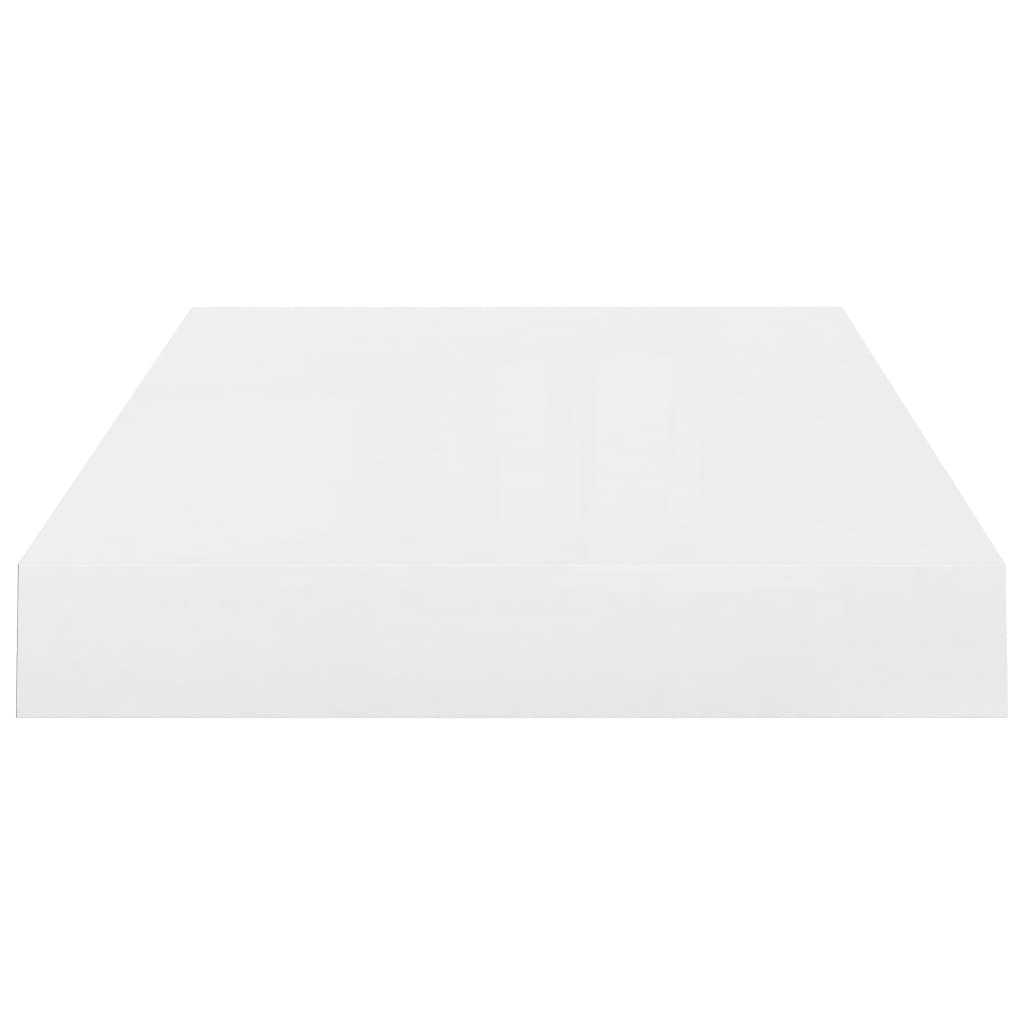 Étagère murale flottante 4 pcs Blanc brillant 40x23x3,8 cm MDF