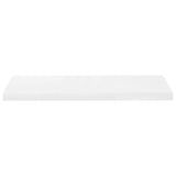 Étagère murale flottante Blanc brillant 80x23,5x3,8 cm MDF