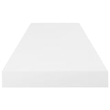 Étagère murale flottante Blanc brillant 80x23,5x3,8 cm MDF