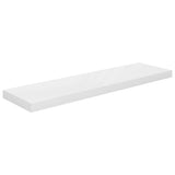 Étagère murale flottante Blanc brillant 90x23,5x3,8 cm MDF