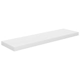 Étagère murale flottante 4 pcs Blanc brillant 90x23,5x3,8cm MDF