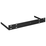 Étagère murale flottante 2 pcs Noir brillant 40x23x3,8 cm MDF