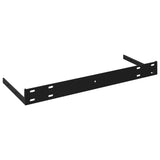 Étagère murale flottante Noir brillant 60x23,5x3,8 cm MDF