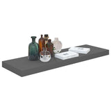 Étagère murale flottante Gris brillant 80x23,5x3,8 cm MDF