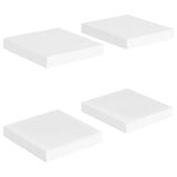 Étagères murales flottantes 4 pcs blanc 23x23,5x3,8 cm MDF