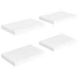 Étagères murales flottantes 4 pcs blanc 40x23x3,8 cm MDF