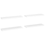 Étagères murales flottantes 4 pcs blanc 90x23,5x3,8 cm MDF