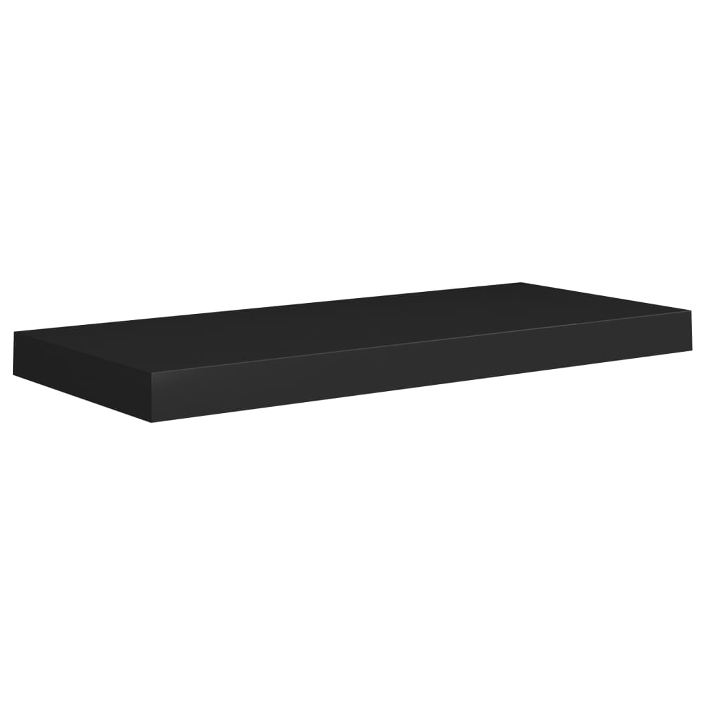 Étagère murale flottante Noir 60x23,5x3,8 cm MDF