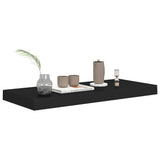 Étagère murale flottante Noir 60x23,5x3,8 cm MDF