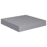 Étagères murales flottantes 2 pcs gris 23x23,5x3,8 cm MDF