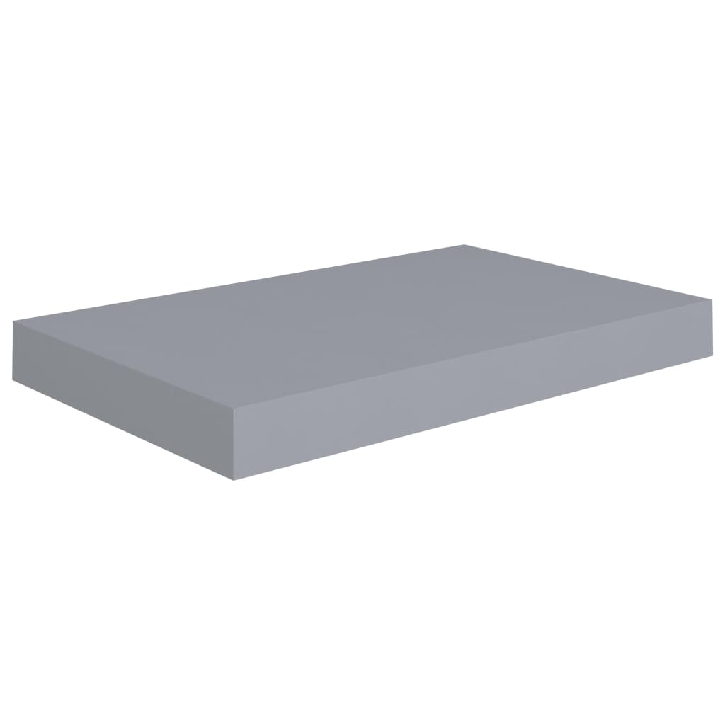 Étagère murale flottante gris 40x23x3,8 cm MDF