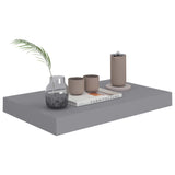 Étagère murale flottante gris 40x23x3,8 cm MDF