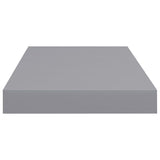 Étagère murale flottante gris 50x23x3,8 cm MDF