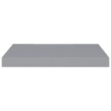 Étagères murales flottantes 2 pcs gris 50x23x3,8 cm MDF