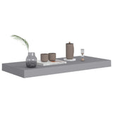 Étagère murale flottante gris 60x23,5x3,8 cm MDF