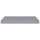 Étagères murales flottantes 2 pcs Gris 60x23,5x3,8 cm MDF