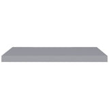 Étagères murales flottantes 4 pcs gris 80x23,5x3,8 cm MDF