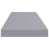 Étagères murales flottantes 4 pcs gris 80x23,5x3,8 cm MDF