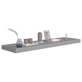 Étagère murale flottante gris 90x23,5x3,8 cm MDF