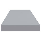 Étagère murale flottante gris 90x23,5x3,8 cm MDF