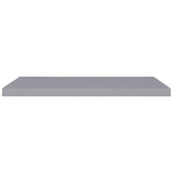 Étagères murales flottantes 2 pcs gris 90x23,5x3,8 cm MDF