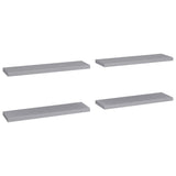 Étagères murales flottantes 4 pcs gris 90x23,5x3,8 cm MDF