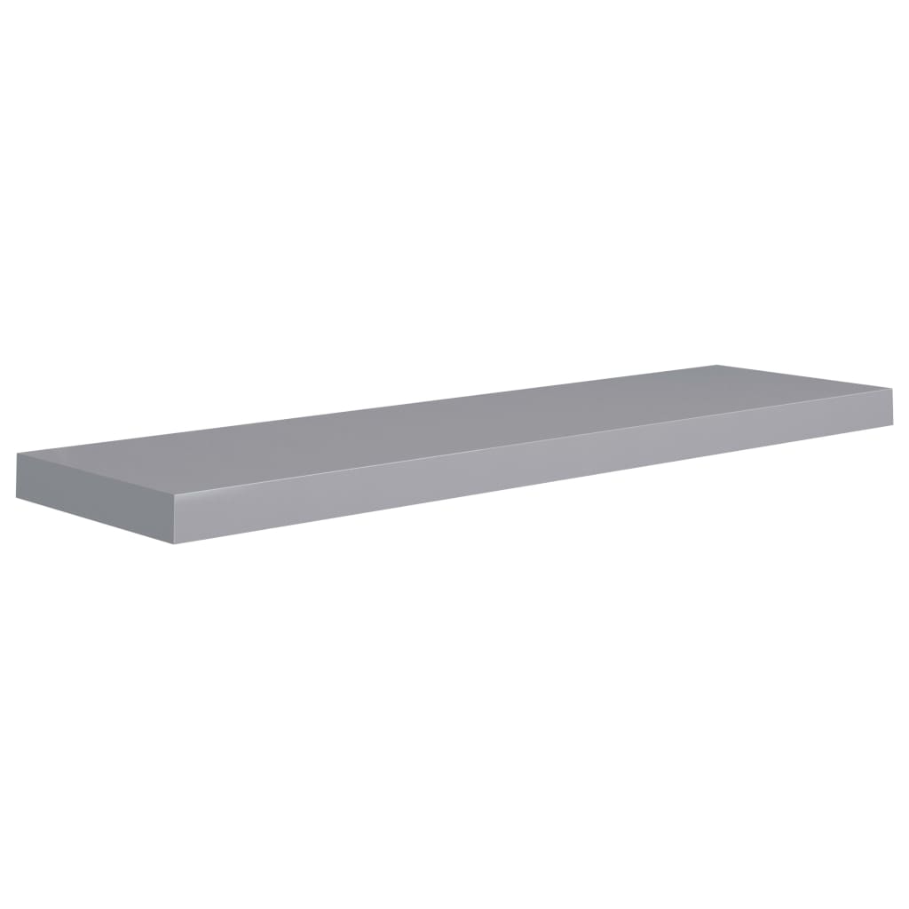 Étagères murales flottantes 4 pcs gris 90x23,5x3,8 cm MDF