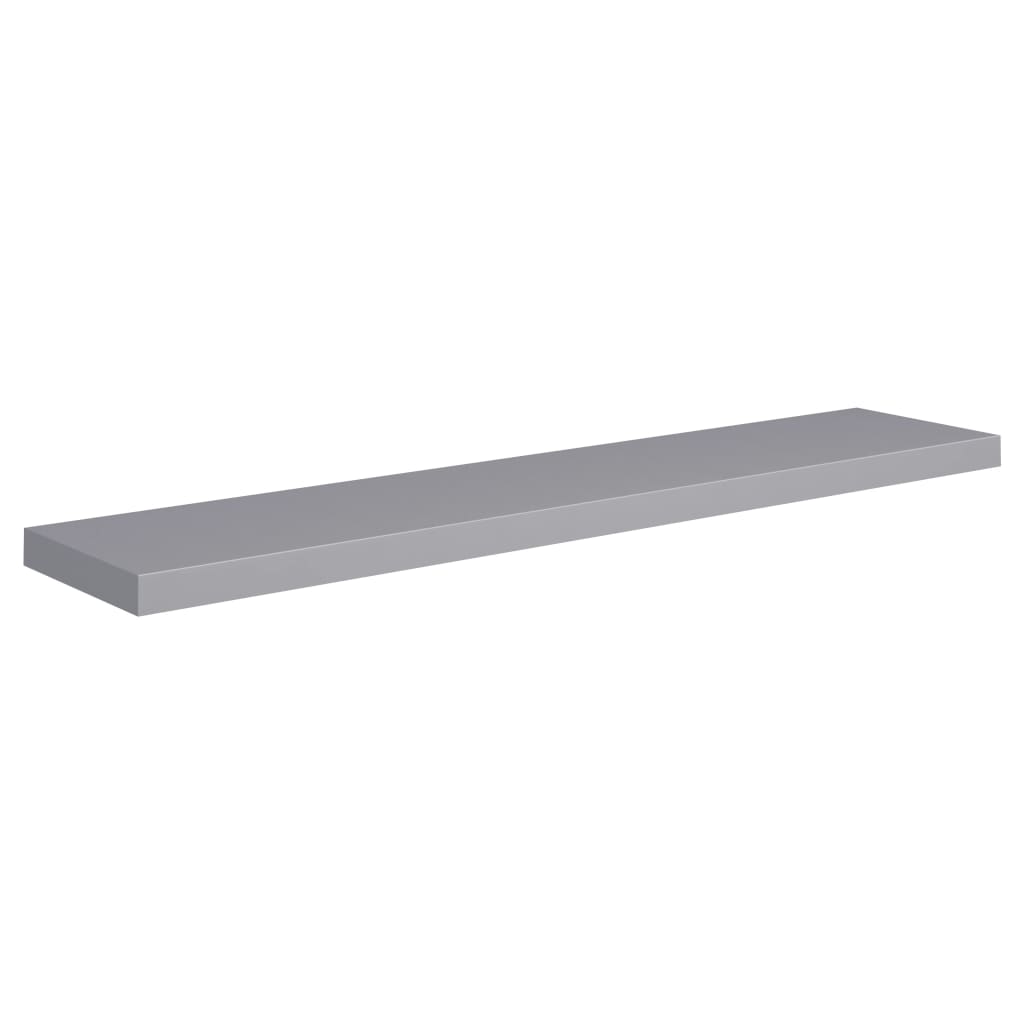 Étagère murale flottante gris 120x23,5x3,8 cm MDF